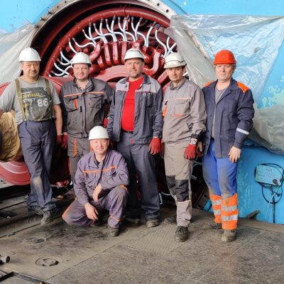 Raboty po vvodu rotora v stator vypolneny na 90%